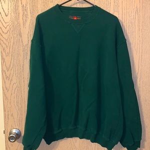 Green Russell athletic crew neck sweatshirt
